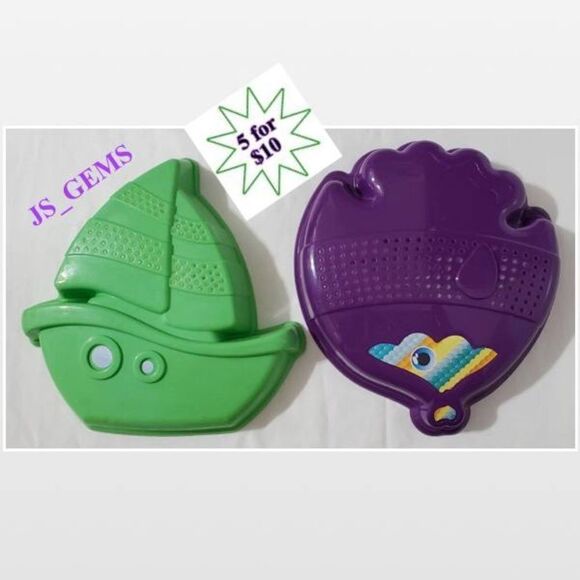 New Green & Purple Sand Toys Set Of 2 - Picture 1 of 14